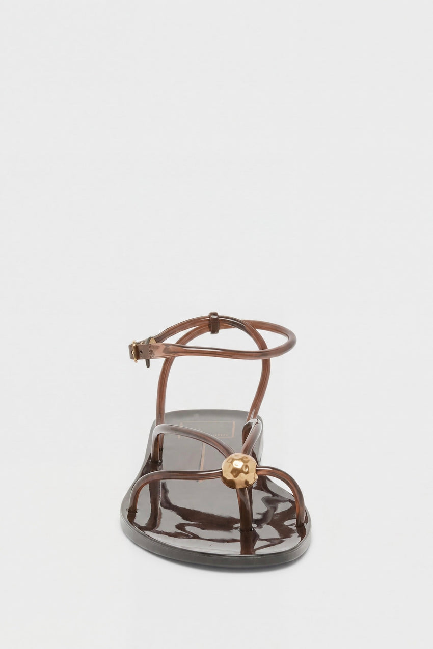 Kenley Vinyl Sandals Chocolate Jelly